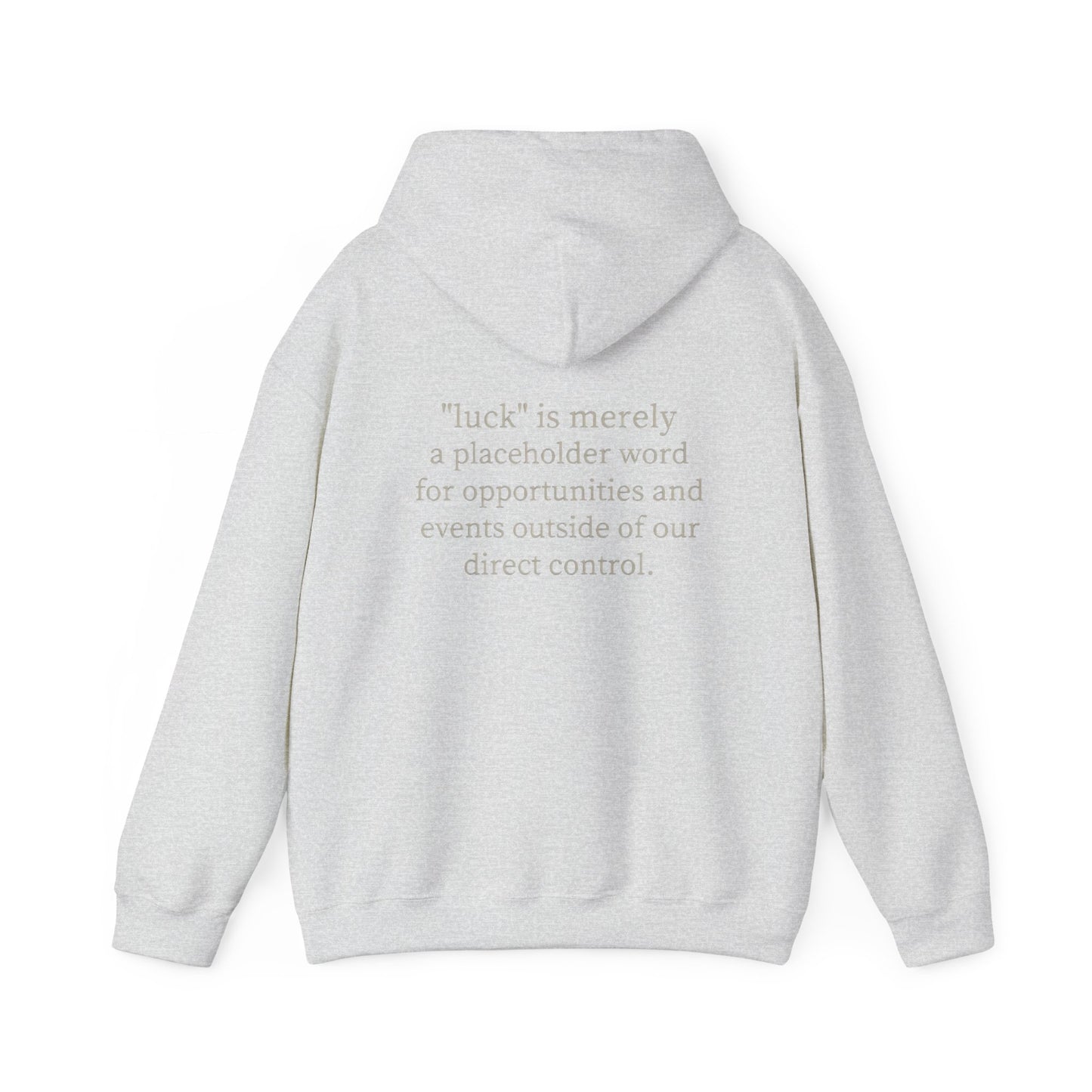 “luck” quote hoodie