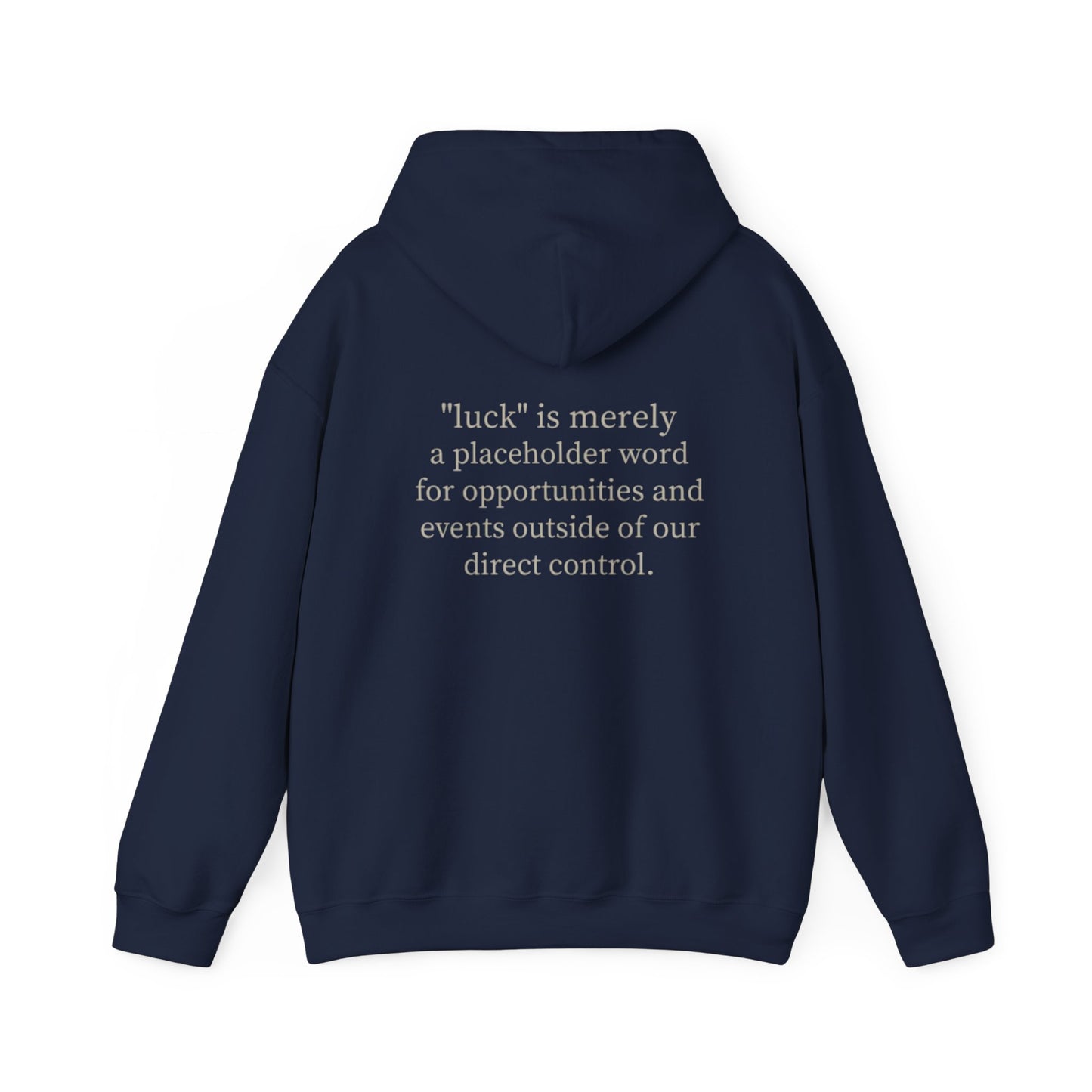 “luck” quote hoodie