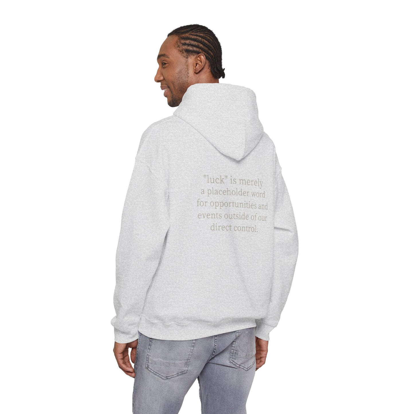 “luck” quote hoodie