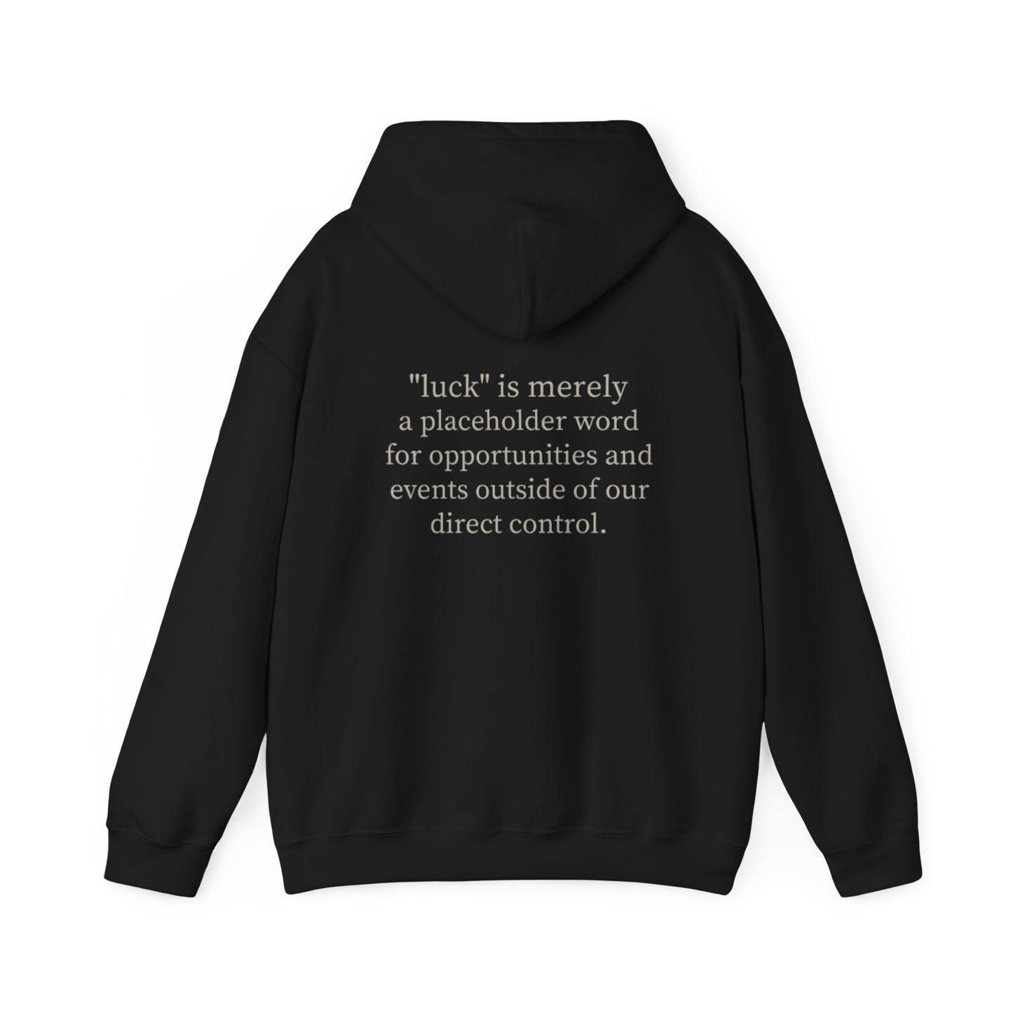 “luck” quote hoodie