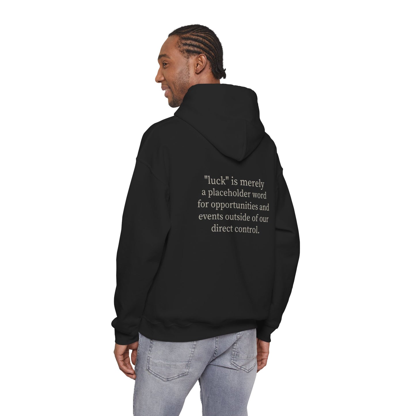 “luck” quote hoodie
